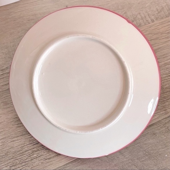 🌺 Llama Cute Pink & Green Ceramic Jewelry Trinket Dish NWOT - Picture 5 of 6